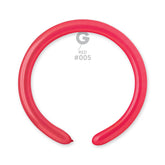 Globo Modelador 2” D4 Rojo "Red 005" 100uds